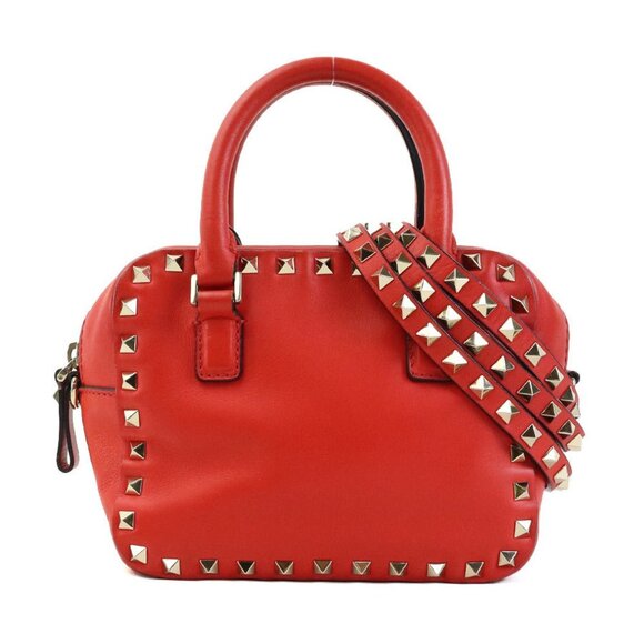 VALENTINO GARAVANI Red Leather Shoulder Bag - Picture 1 of 5